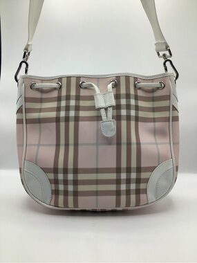 Burberry Vintage Pink Nova Check Shoulder Bag